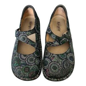 Alegria Multicolor Patterned Shoes size 40 leather